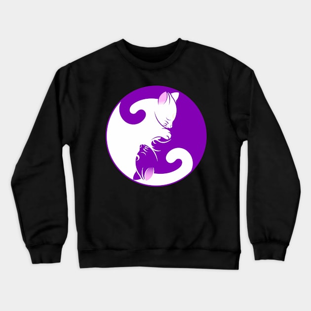 yin yang cats Crewneck Sweatshirt by WordFandom